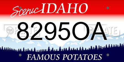 8295OA Idaho License Plate