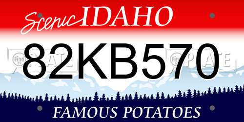 82KB570 Idaho License Plate
