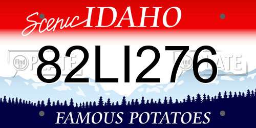 82LI276 Idaho License Plate