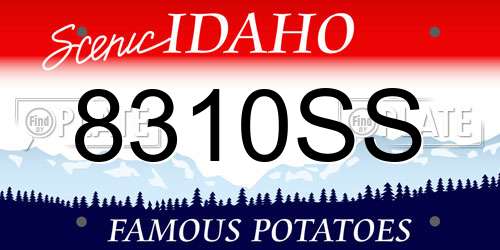 8310SS Idaho License Plate