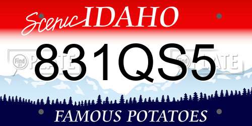 831QS5 Idaho License Plate