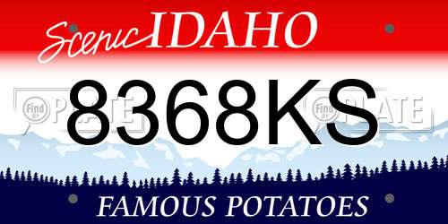 8368KS Idaho License Plate
