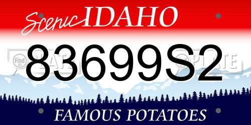 83699S2 Idaho License Plate
