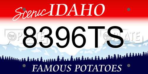 8396TS Idaho License Plate