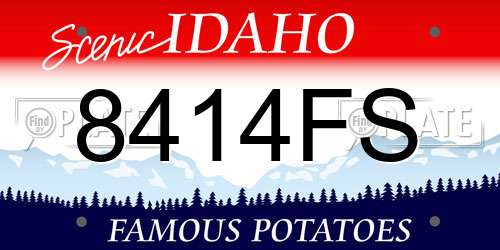 8414FS Idaho License Plate