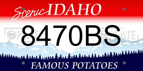 8470BS Idaho License Plate
