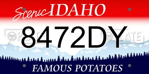 8472DY Idaho License Plate