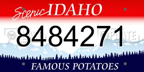 8484271 Idaho License Plate