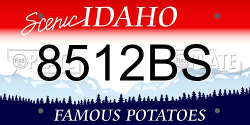 8512BS Idaho License Plate
