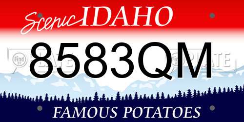 8583QM Idaho License Plate
