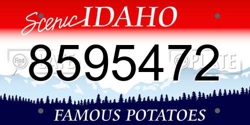 8595472 Idaho License Plate