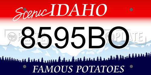8595BO Idaho License Plate