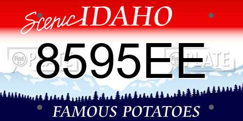 8595EE Idaho License Plate