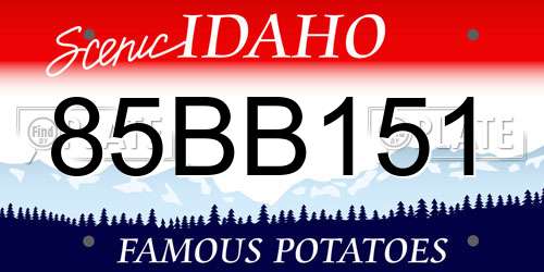 85BB151 Idaho License Plate