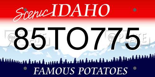 85TO775 Idaho License Plate