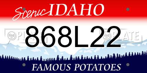 868L22 Idaho License Plate