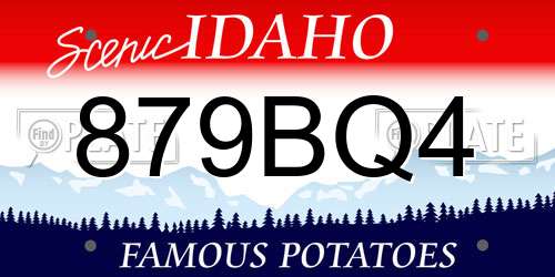 879BQ4 Idaho License Plate