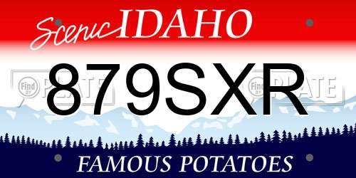 879SXR Idaho License Plate