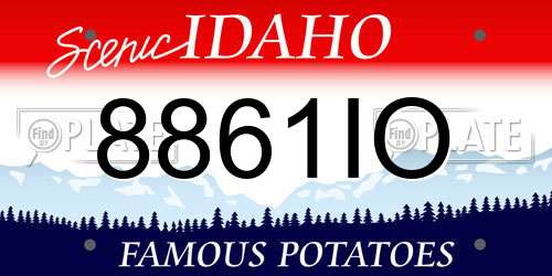 8861IO Idaho License Plate