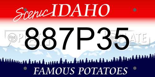887P35 Idaho License Plate