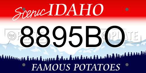 8895BO Idaho License Plate