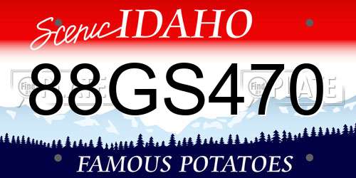 88GS470 Idaho License Plate
