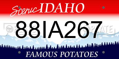 88IA267 Idaho License Plate