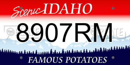 8907RM Idaho License Plate