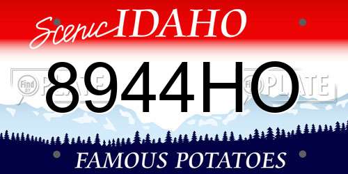 8944HO Idaho License Plate