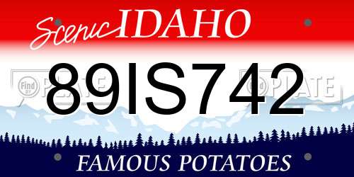 89IS742 Idaho License Plate