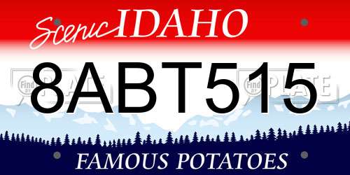 8ABT515 Idaho License Plate