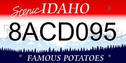 8ACD095 Idaho License Plate