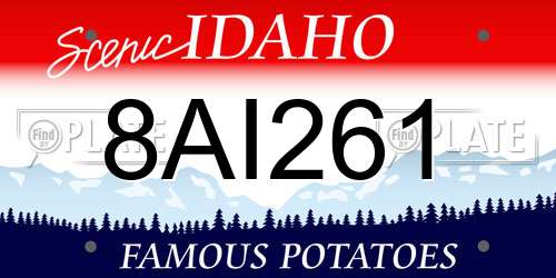 8AI261 Idaho License Plate