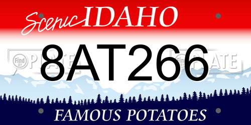 8AT266 Idaho License Plate