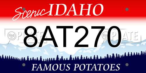 8AT270 Idaho License Plate