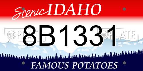 8B1331 Idaho License Plate