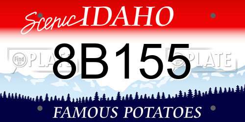 8B155 Idaho License Plate