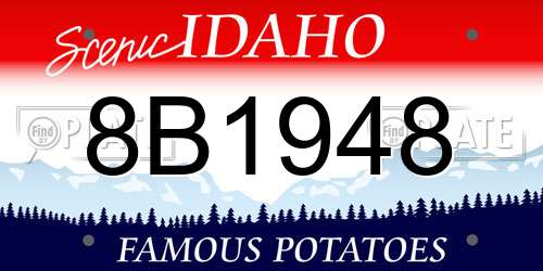 8B1948 Idaho License Plate