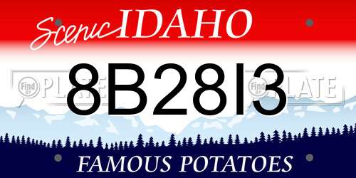 8B28I3 Idaho License Plate