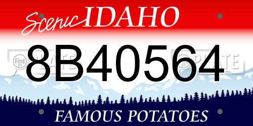 8B40564 Idaho License Plate