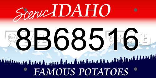 8B68516 Idaho License Plate