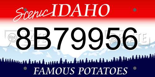 8B79956 Idaho License Plate