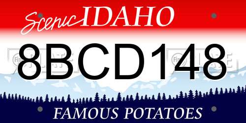 8BCD148 Idaho License Plate