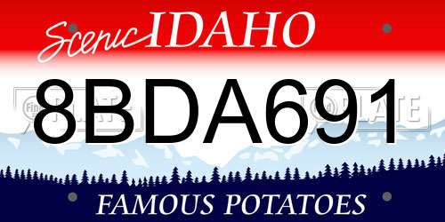 8BDA691 Idaho License Plate