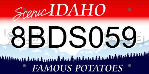 8BDS059 Idaho License Plate