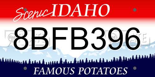 8BFB396 Idaho License Plate