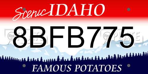 8BFB775 Idaho License Plate