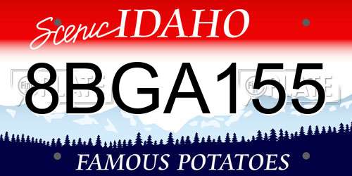 8BGA155 Idaho License Plate