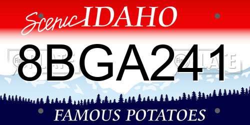 8BGA241 Idaho License Plate