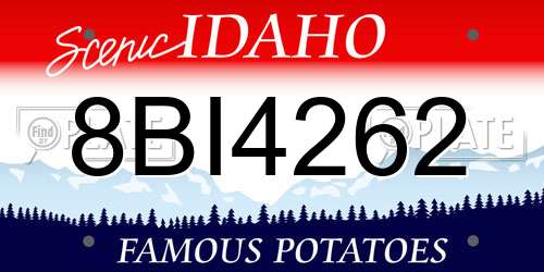 8BI4262 Idaho License Plate